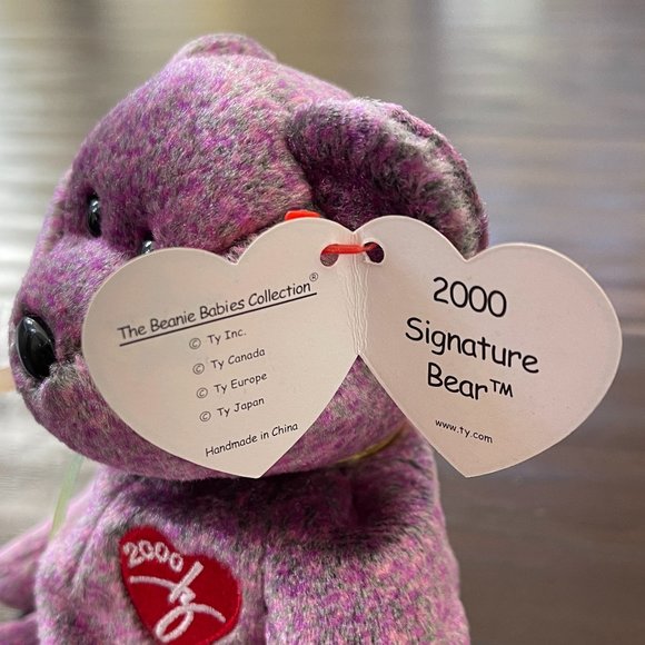 *Mint* Ty Beanie Baby, 2000 Signature Bear with Rare Tag - Picture 3 of 7